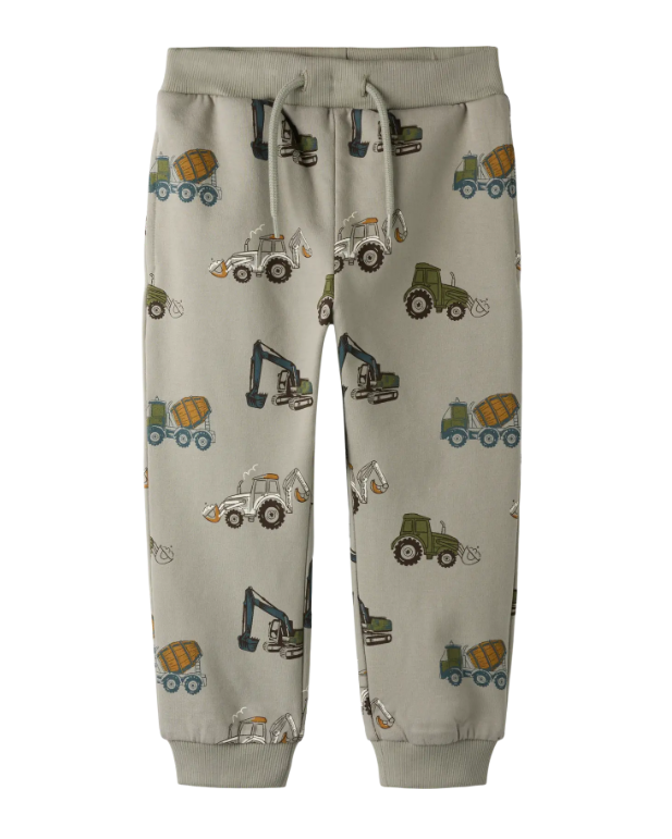 Pantaloni In Felpa Verde Salvia Construction Sites