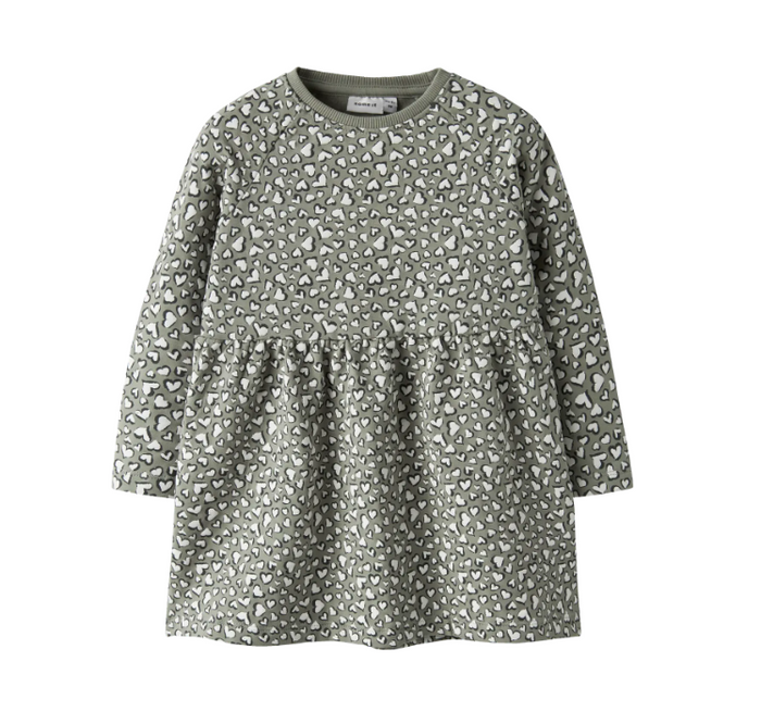 Abito Verde A Manica Lunga Sweet Hearts