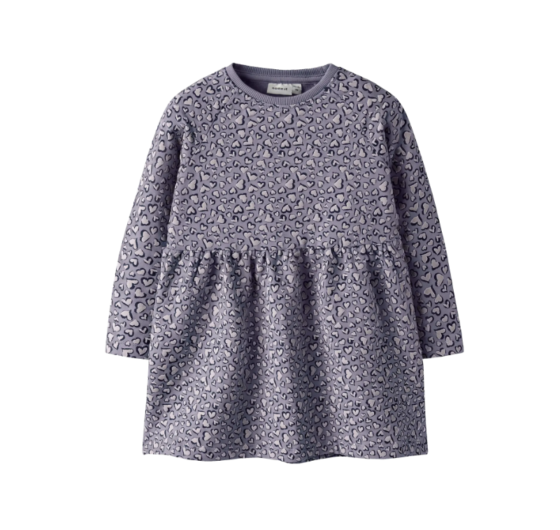 Abito Lilla A Manica Lunga Sweet Hearts