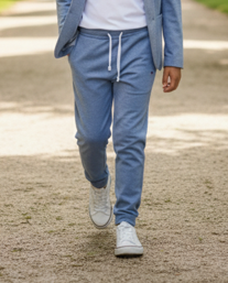 Pantalone Con Elastico In Vita Polvere