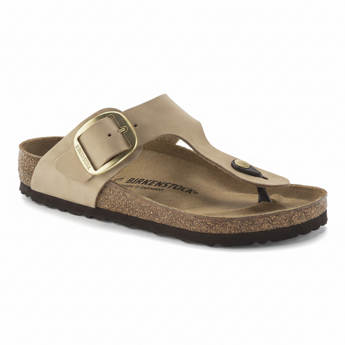 Gizeh Big Buckle sandcastle Nubuck Leather
