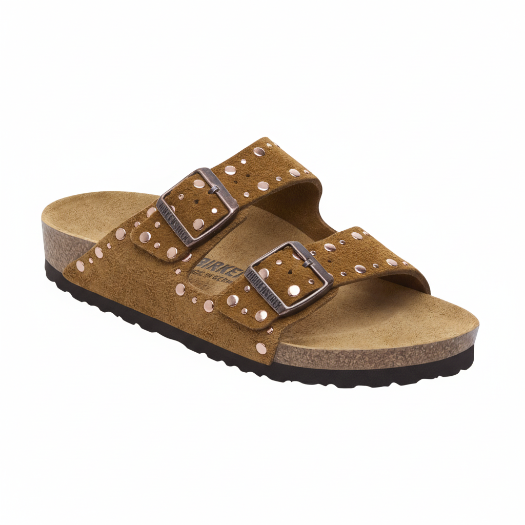 Arizona Rivet mink Suede Leather