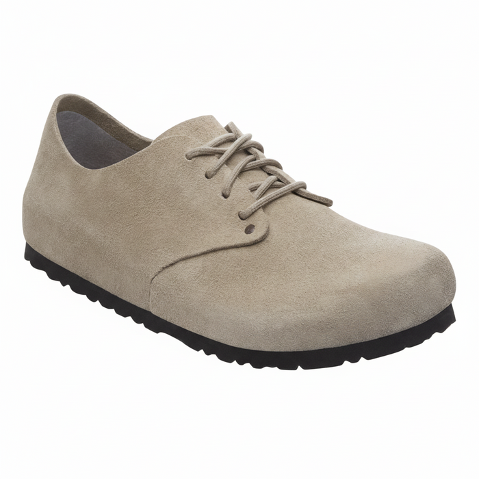 Maine S taupe Suede Leather