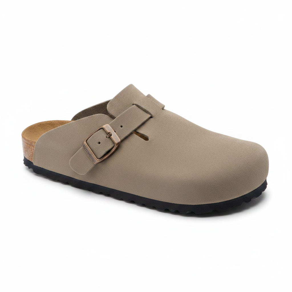 Sandalo Ciabatta Chiuso Beige
