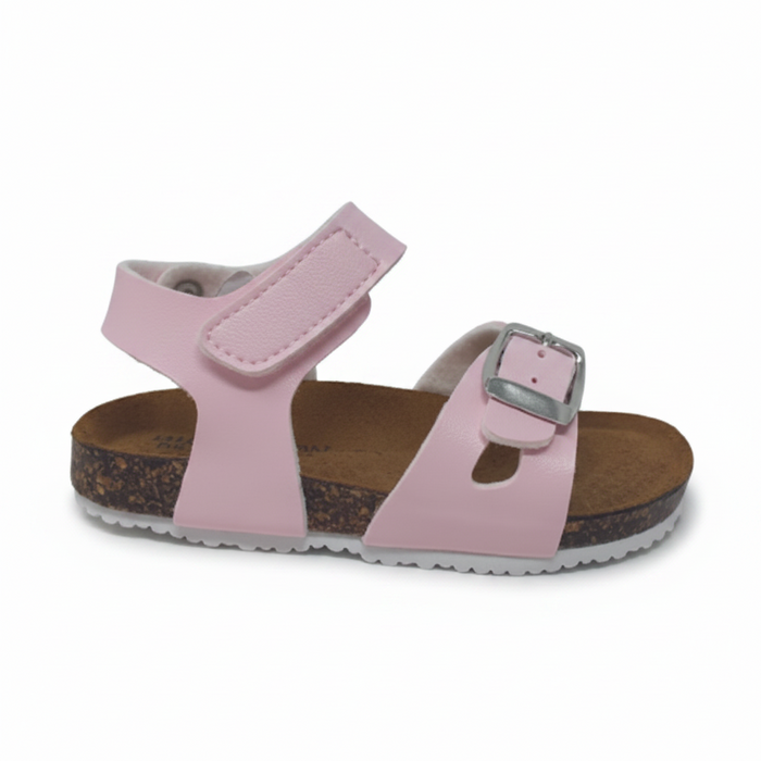 Sandalo Birk Con Strappo Rosa