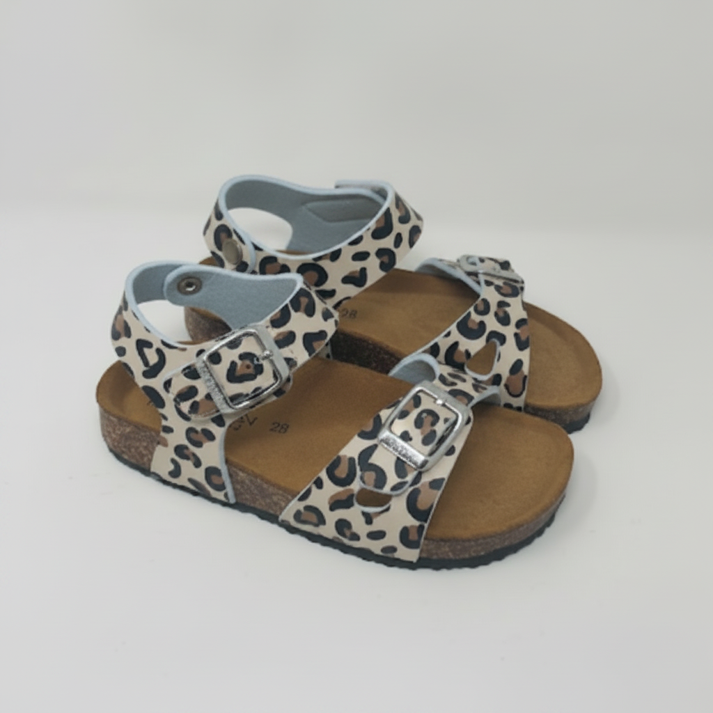 Sandalo Birk Con Strappo Macu Beige