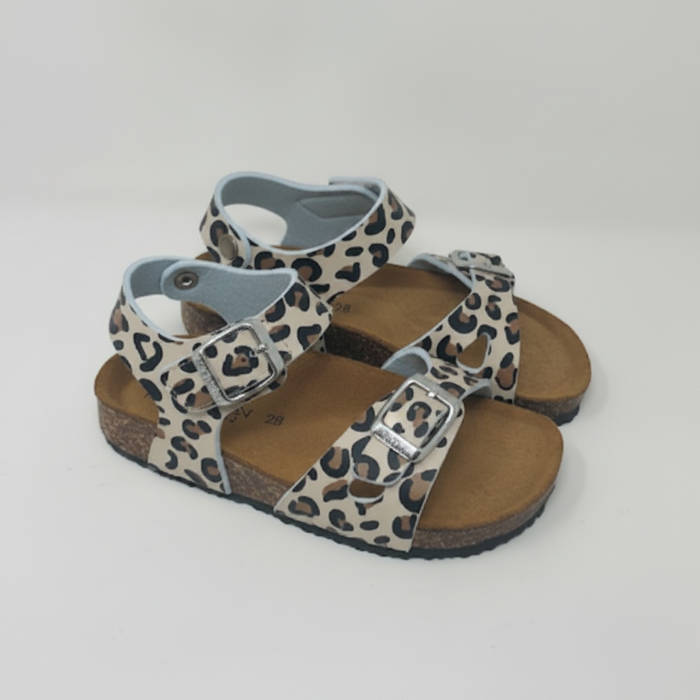 Sandalo Birk Con Strappo Macu Beige