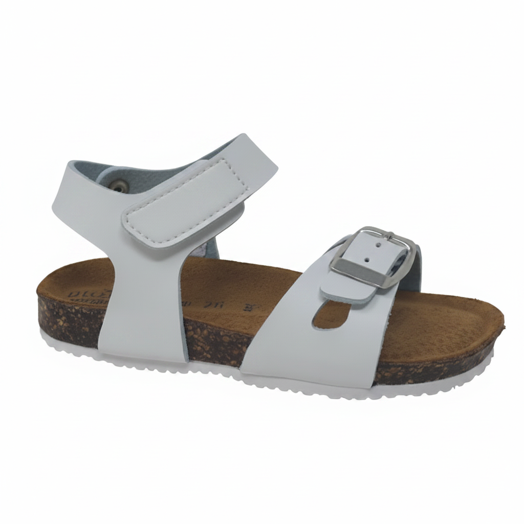 Sandalo Birk Con Strappo Bianco Sky