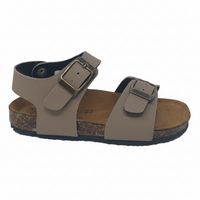 Sandalo Birk Con Fibbia Taupe