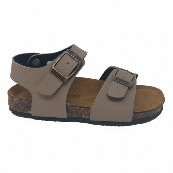 Sandalo Birk Con Fibbia Taupe