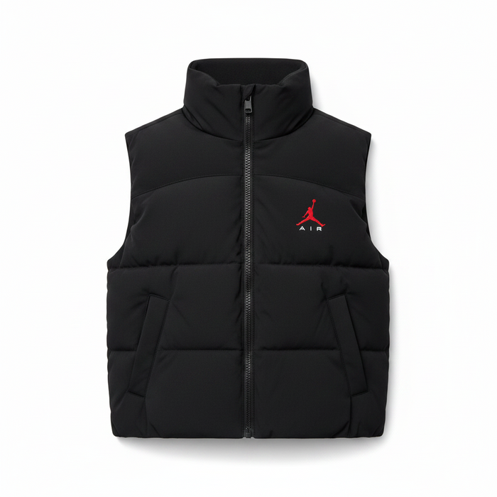 Gilet Imbottito Da Bambino Jordan Nero