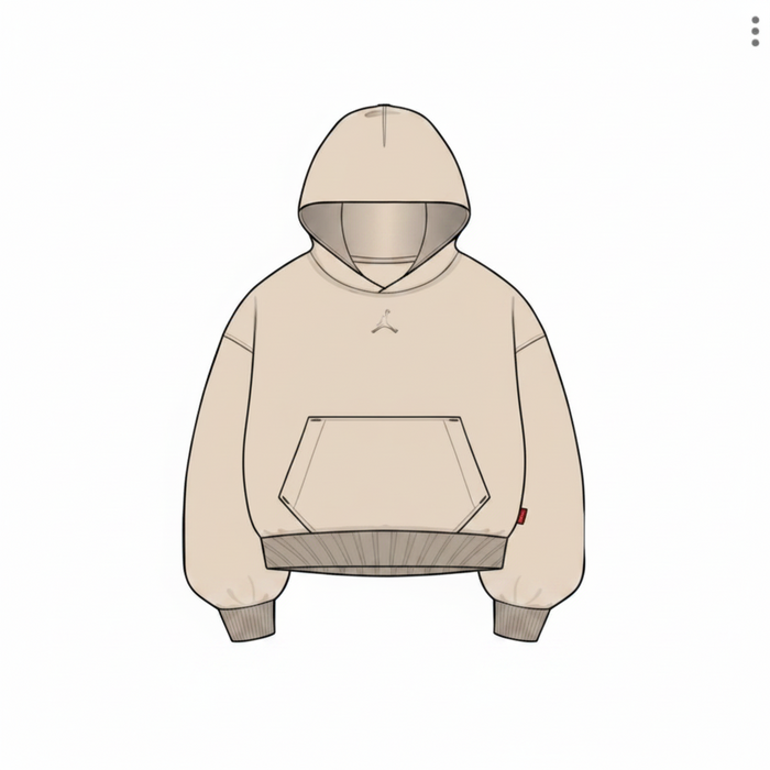 Felpa Con Cappuccio Da Bambino Jordan Panna