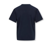 T-Shirt Ragazza Con Stampa Cagnolino Blu