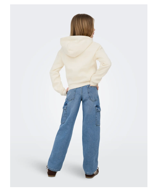 Felpa Con Cappuccio E Cuore Offwhite
