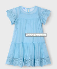 Vestito Ricamato Cielo