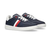Sneaker Bassa Allacciata Blu Bianco