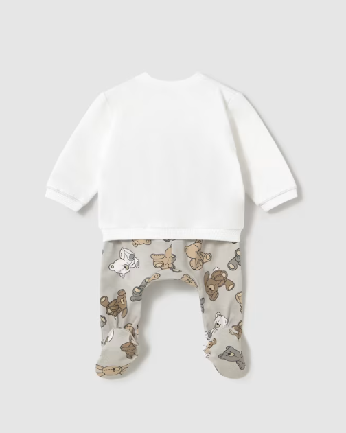 Completo Ghettina Luna Grigio Orsetti