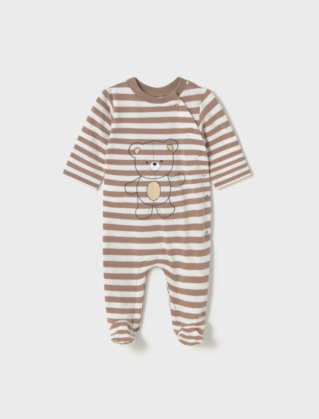 Tutina Lunga Muffin Beige Rigata