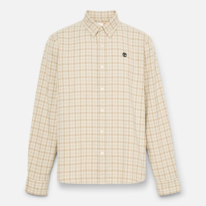Camicia A Quadretti Solucell Da Uomo In Beige