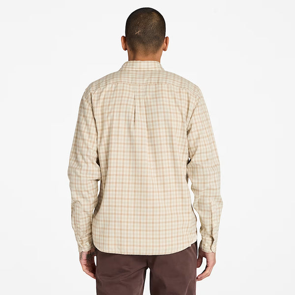 Camicia A Quadretti Solucell Da Uomo In Beige