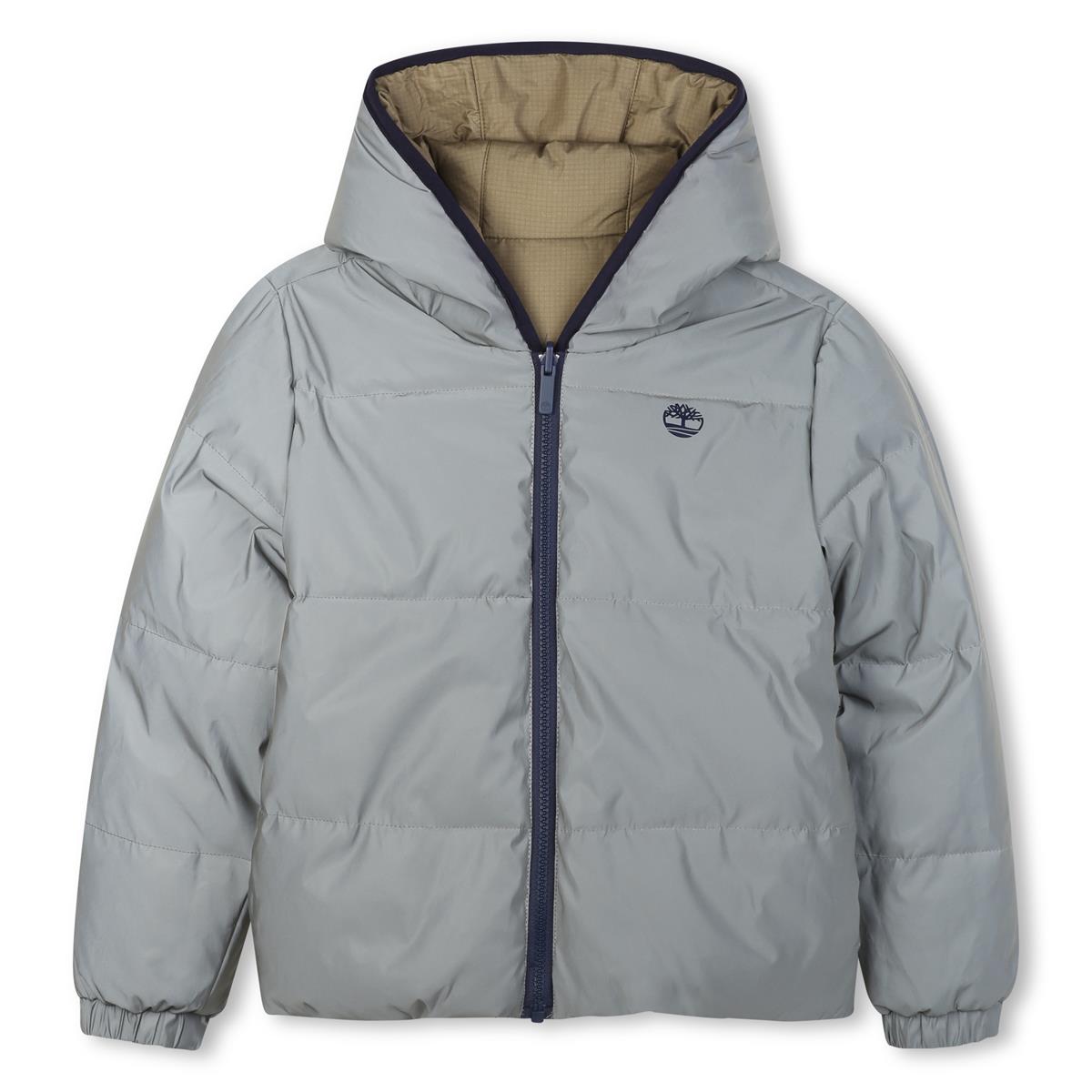 Piumino Reversibile Marrone Kaki