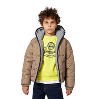 Piumino Reversibile Marrone Kaki