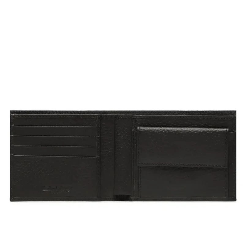 Portafoglio Grande Nero Con Portamonete