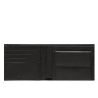 Portafoglio Grande Nero Con Portamonete