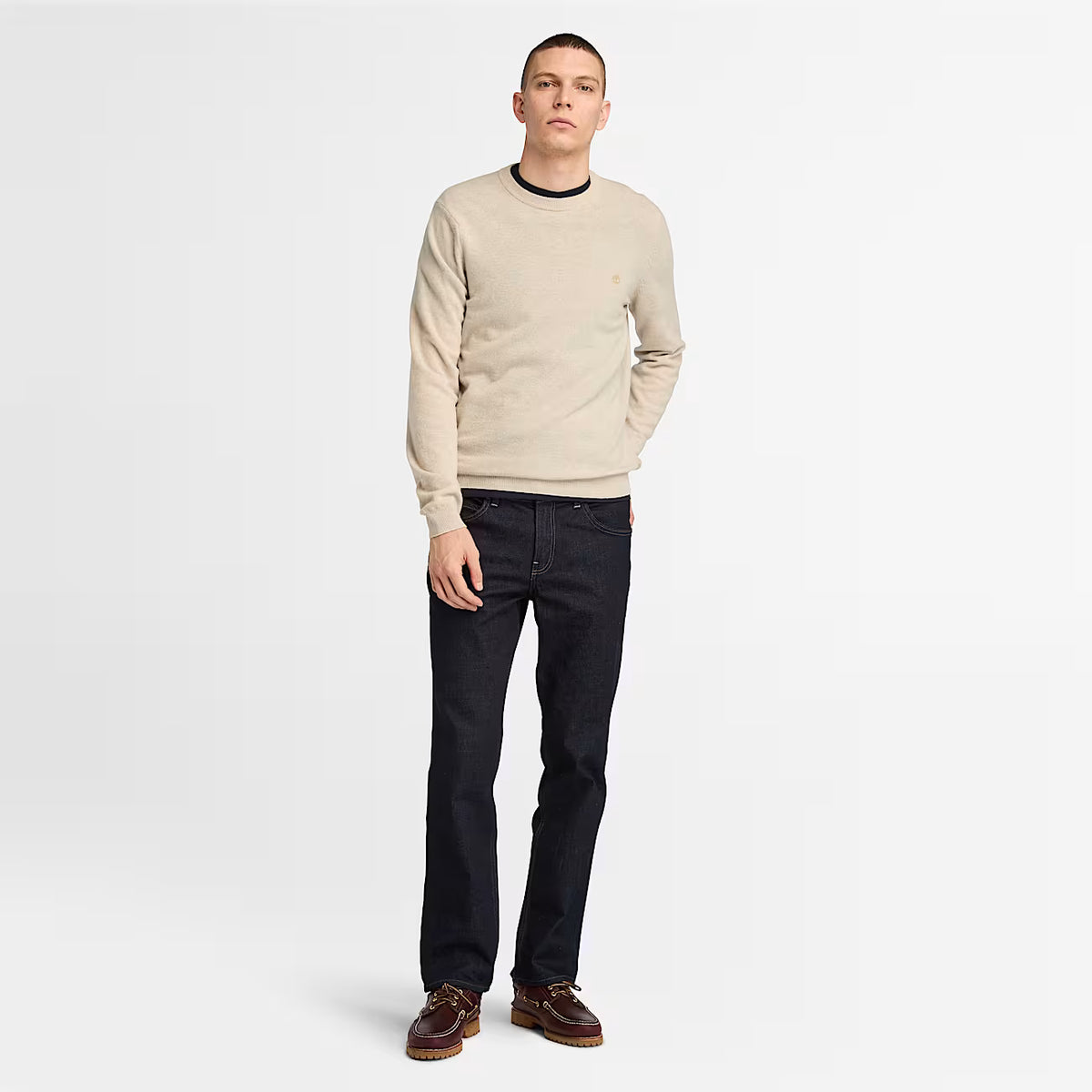 Maglione Girocollo Da Uomo In Lana Merino Cohas Brook Be