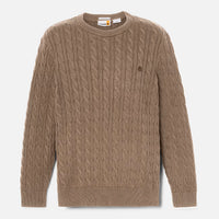 Maglione Girocollo A Trecce Da Uomo Williams River Marro