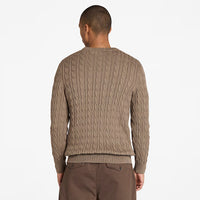 Maglione Girocollo A Trecce Da Uomo Williams River Marro