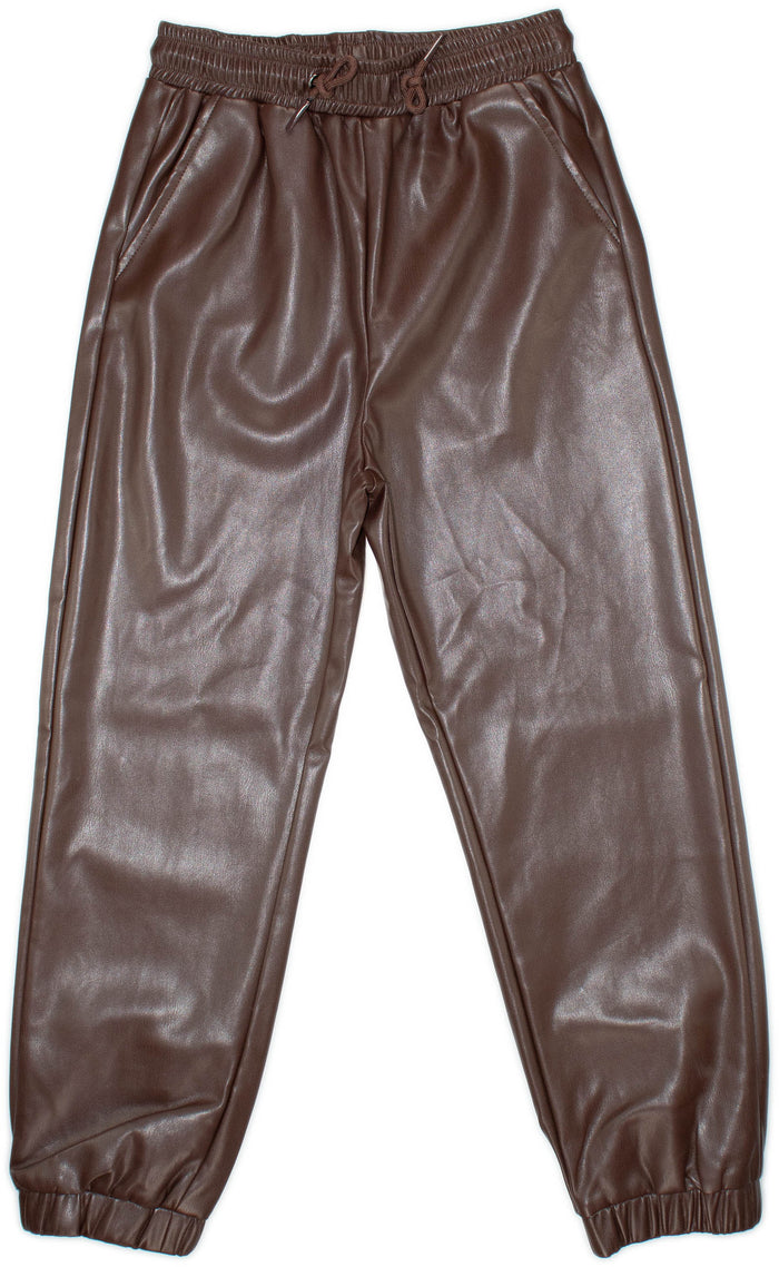 Pantalone Ecopelle Ragazza Moro