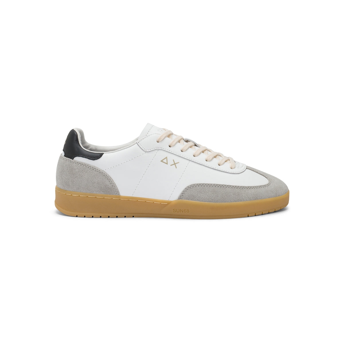 Sneakers Uomo California Sun Leather Bianco Grigio Chiar