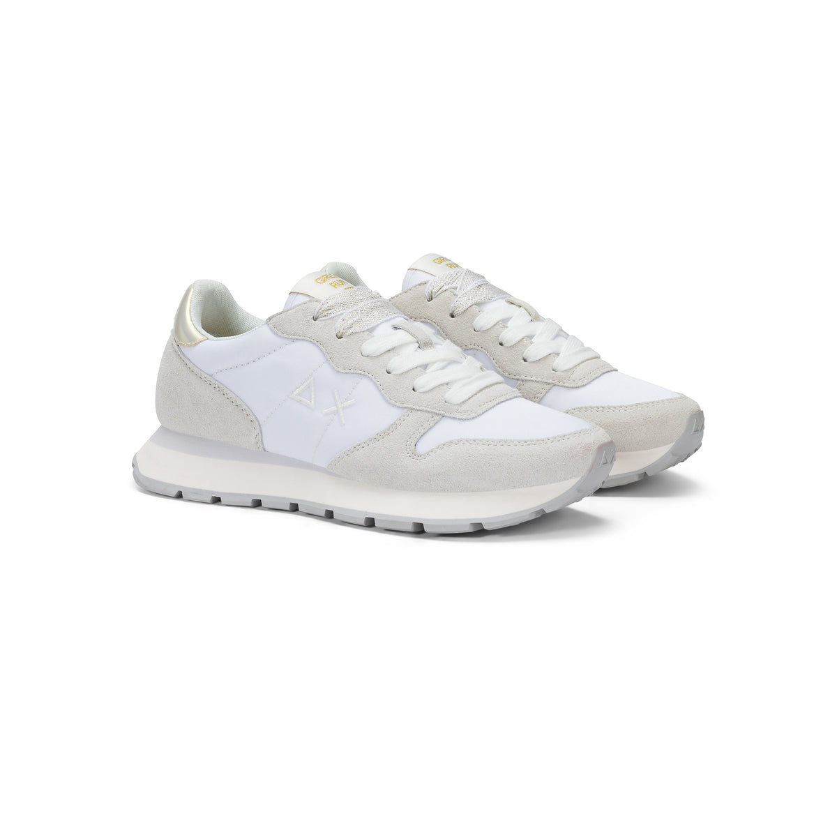 Sneakers Donna Ally Gold Silver Bianco