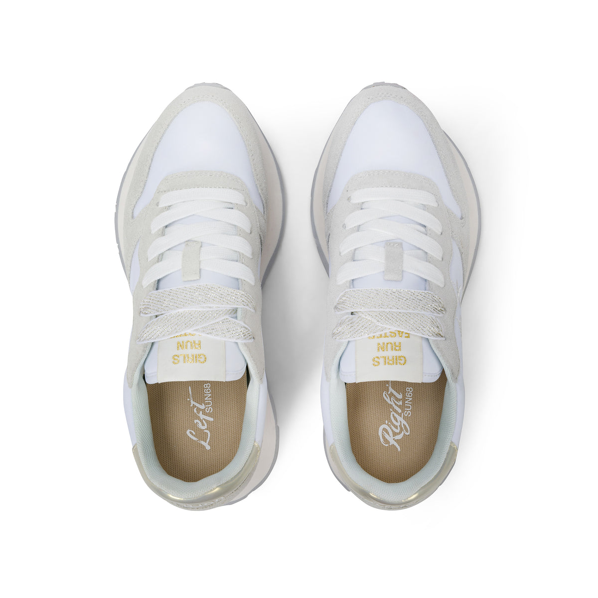 Sneakers Donna Ally Gold Silver Bianco