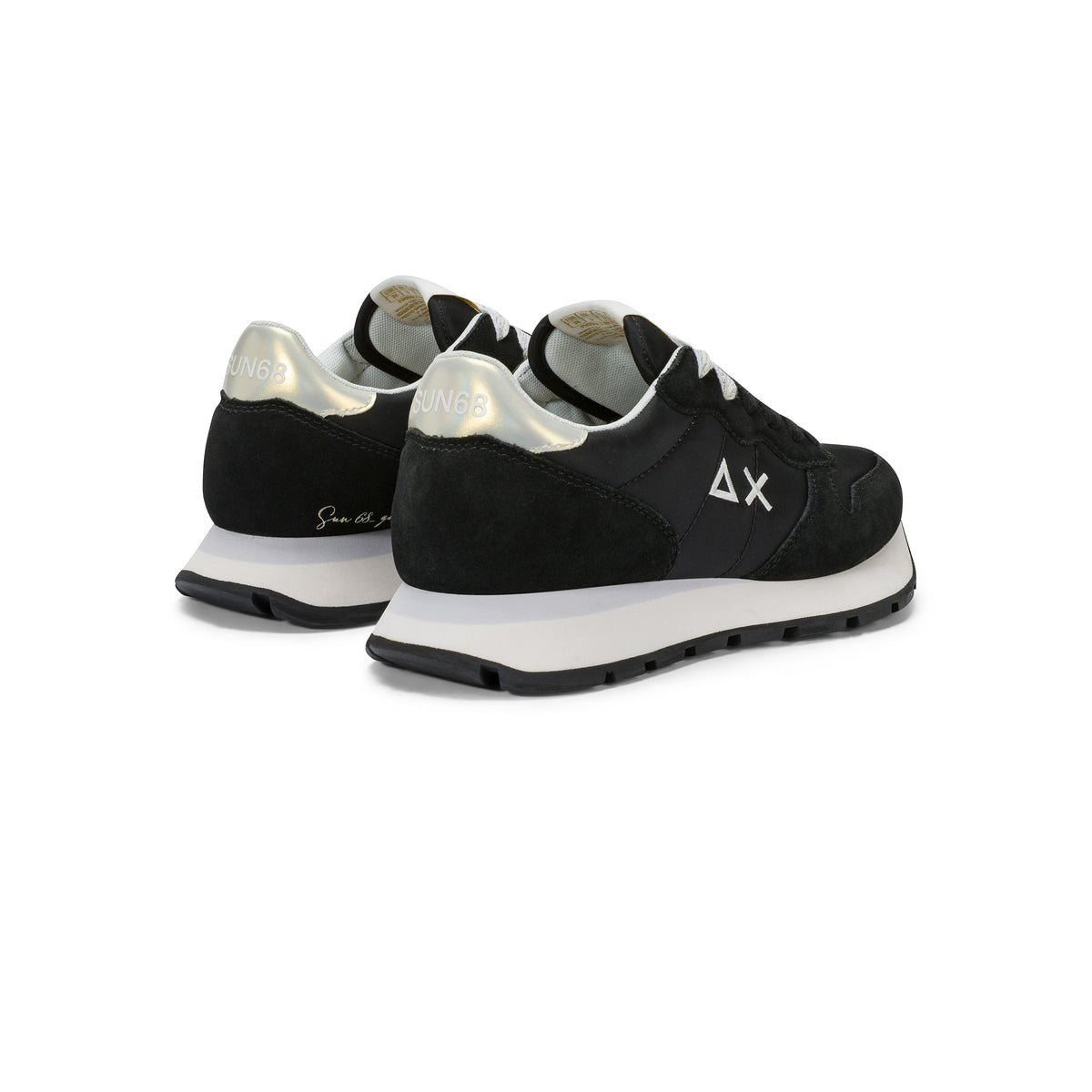 Sneakers Donna Ally Gold Silver Nero