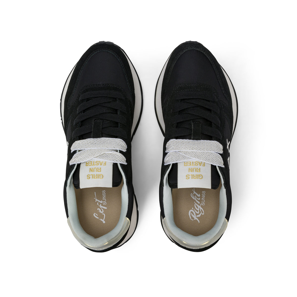 Sneakers Donna Ally Gold Silver Nero