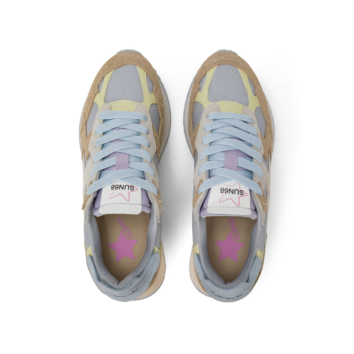Sneakers Donna Stargirl Multicolor Option Grigio Chiaro