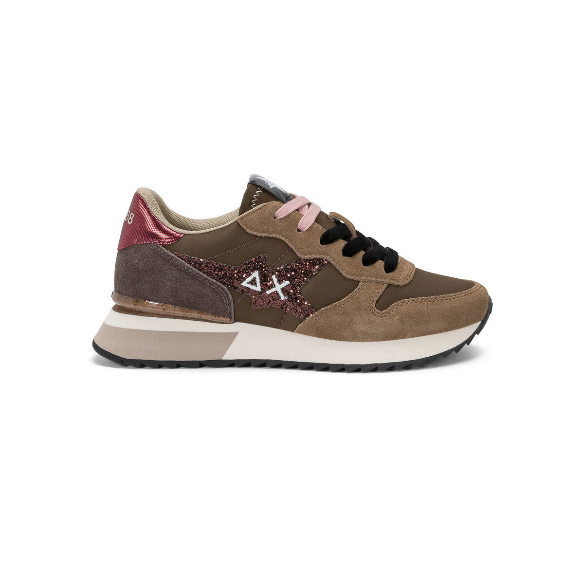 Sneaker Stargirl Glitter Logo Marrone