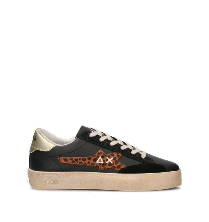 Sneaker Katy Leather Nero Oro