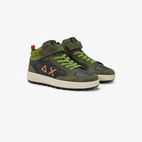 Sneaker Boy S Genius Mid Kid Militare Scuro
