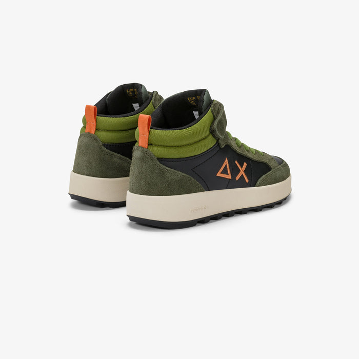 Sneaker Boy S Genius Mid Kid Militare Scuro