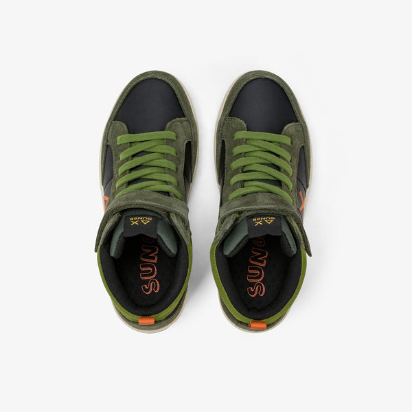 Sneaker Boy S Genius Mid Kid Militare Scuro