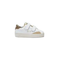Sneaker Girl S Katy Leather Anim Kid Bianco Oro