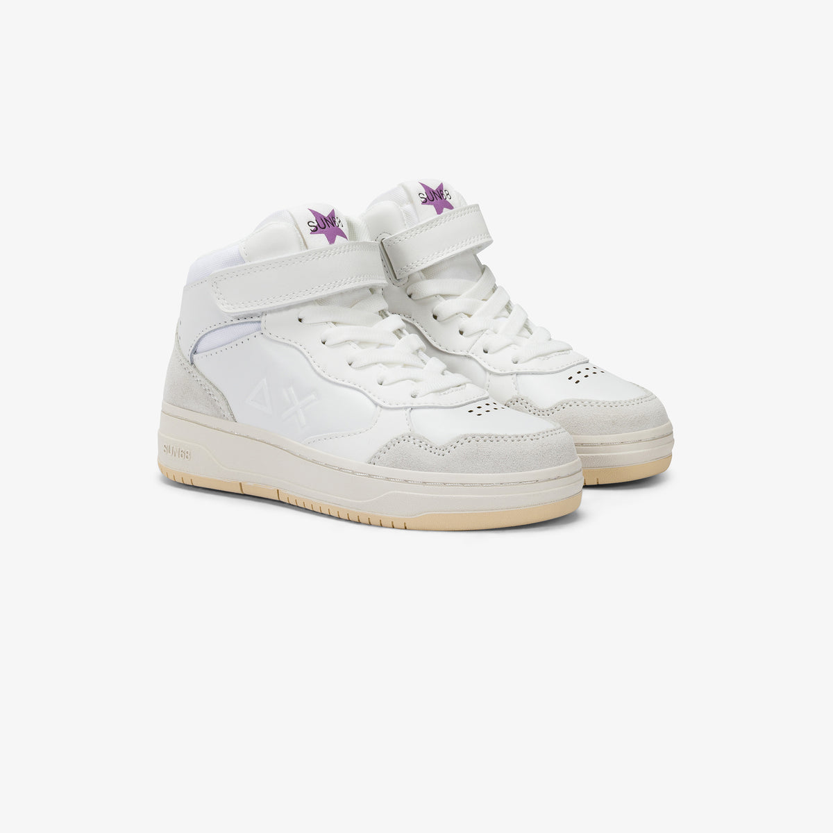 Sneaker Girl S Basket Love Lady Mid Kid Bianco