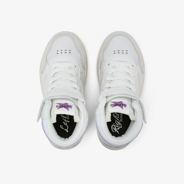 Sneaker Girl S Basket Love Lady Mid Kid Bianco