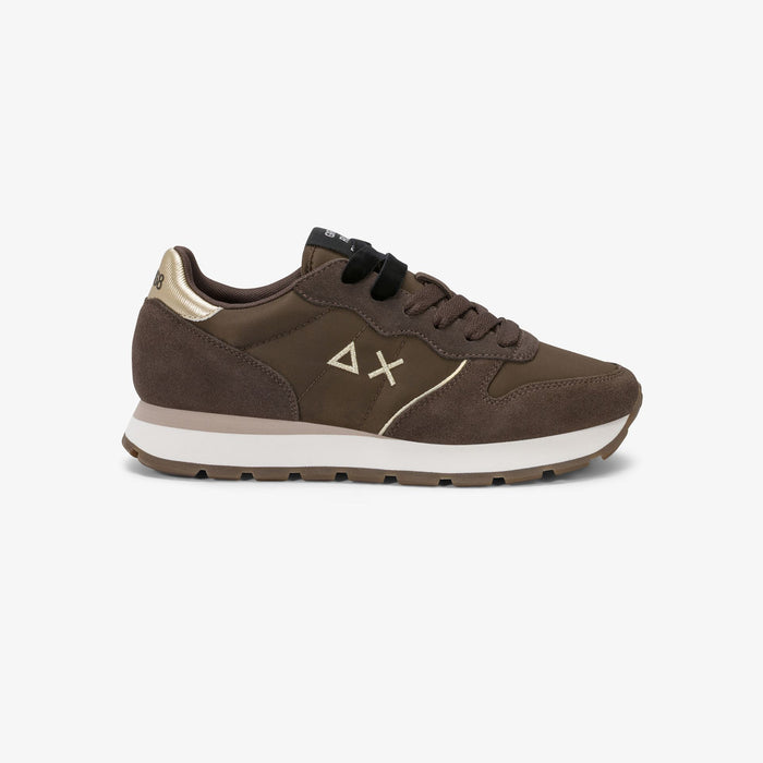 Sneaker Ally Silver Gold Marrone