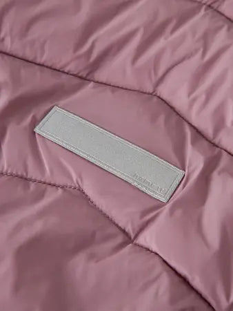 Giacca Imbottita Da Bambina Con Cappuccio  Rosa Antico
