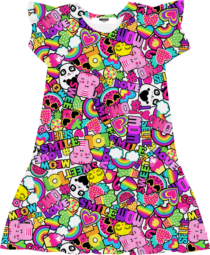 Vestito Jersey Rouch Girlpop