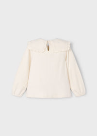 Blusa Collo Volant Macchiato